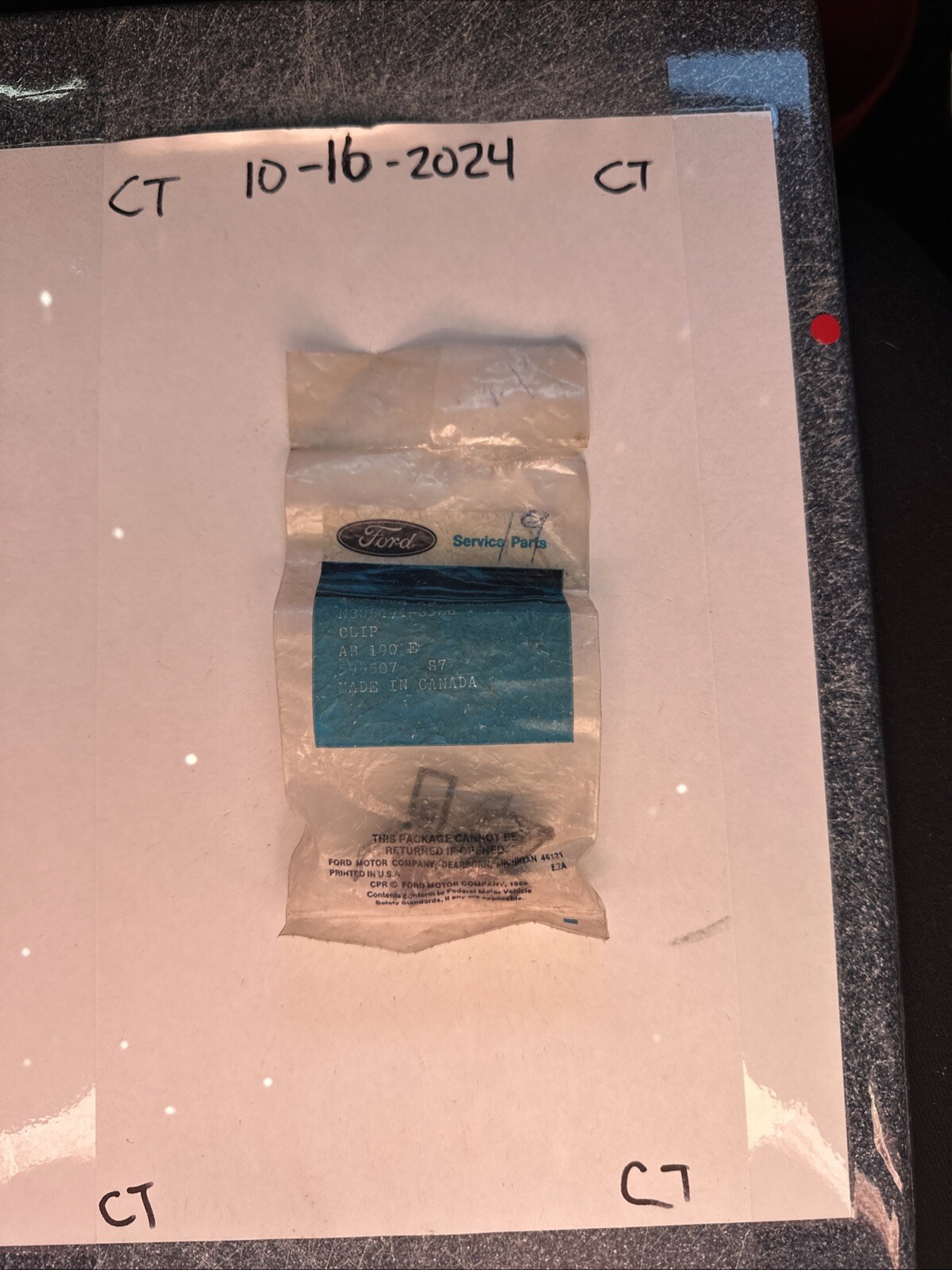 Genuine Ford Oem Clip N806494-S32B