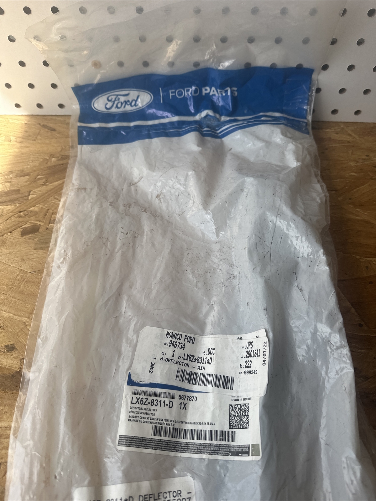 Genuine Ford Radiator Support Air Deflector LX6Z-8311-D