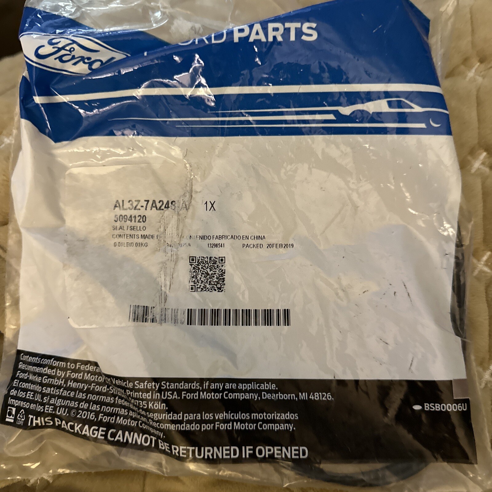 Genuine Ford Seal AL3Z7A248A