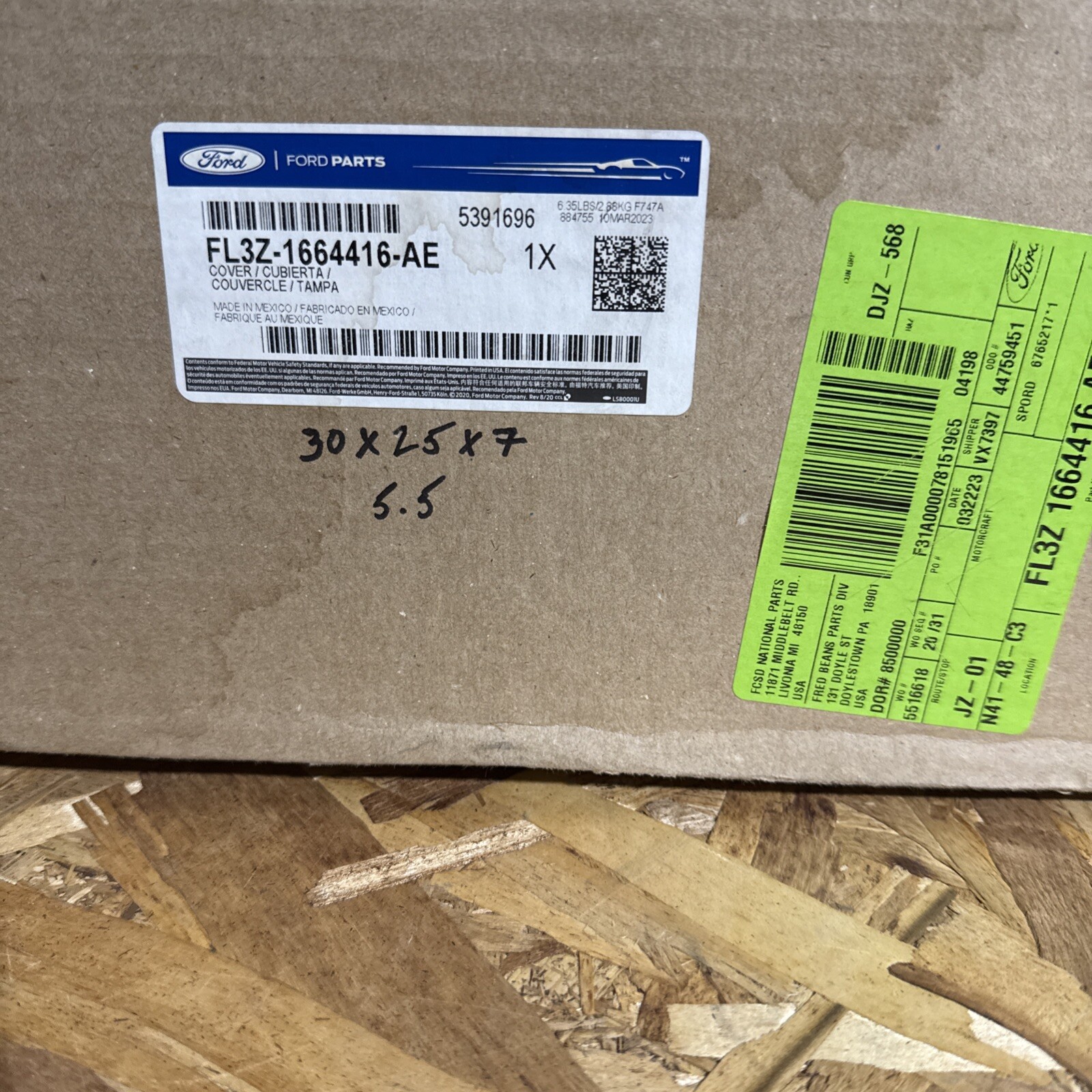 Genuine Ford Seat Back Cover FL3Z-1664416-AE - Image 3