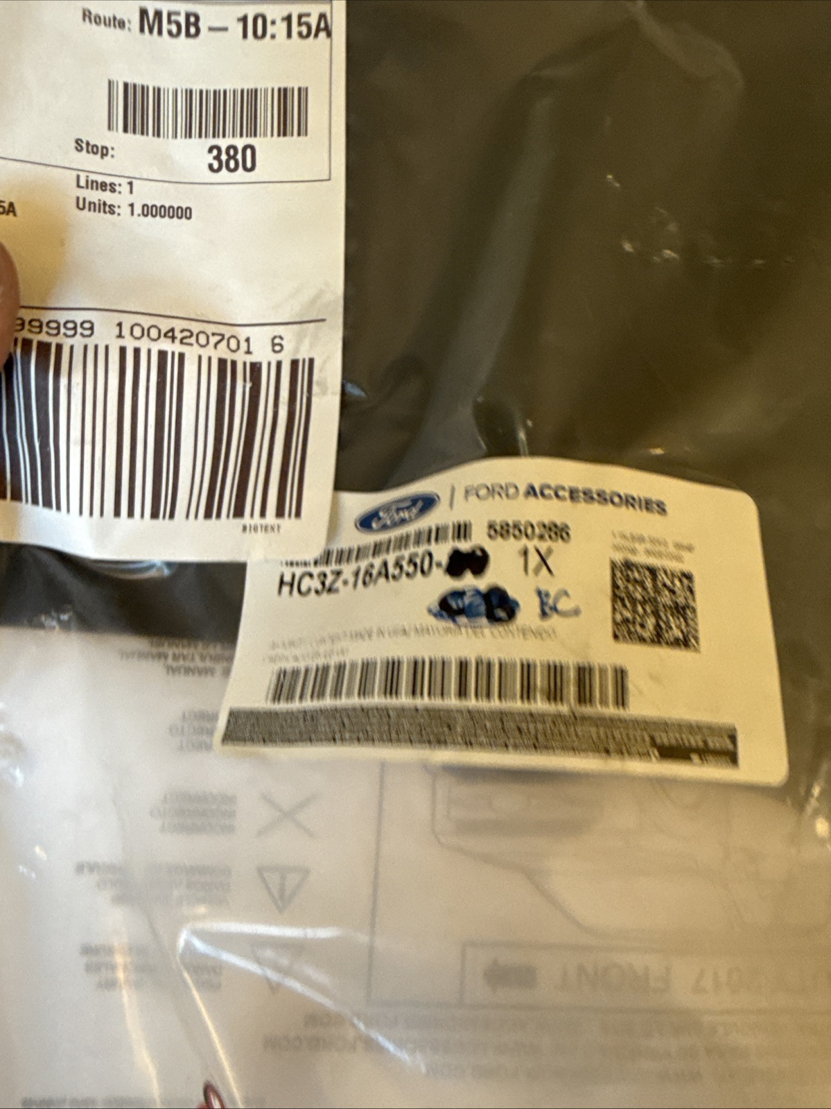 Genuine Ford Splash Guards Molded Rear Pair HC3Z-16A550-BC w/hardware - Image 3