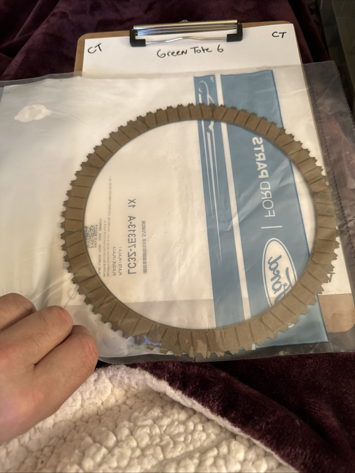 Genuine Ford Transmission Clutch Friction Plate LC3Z-7E313-A - Image 3