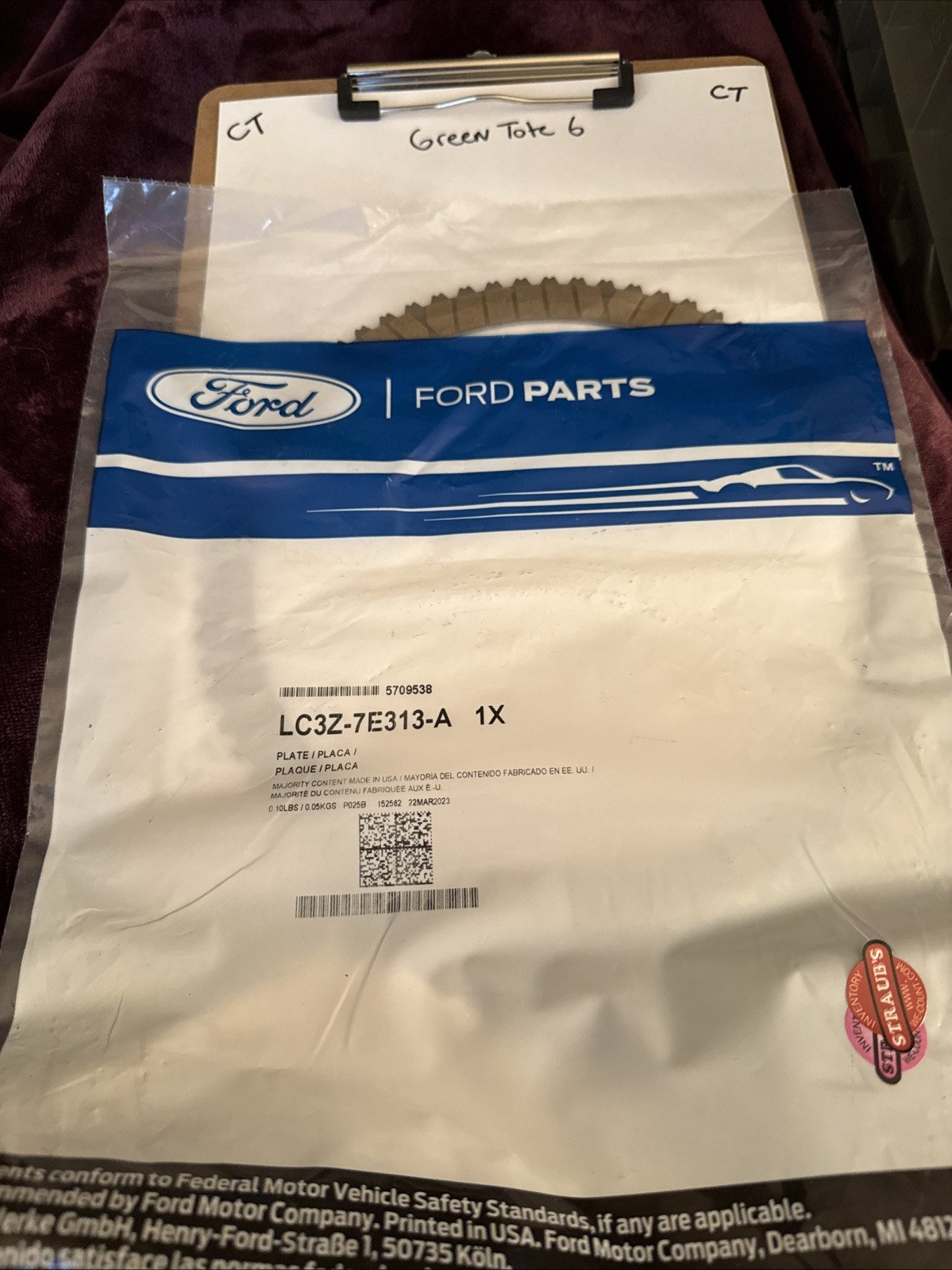 Genuine Ford Transmission Clutch Friction Plate LC3Z-7E313-A