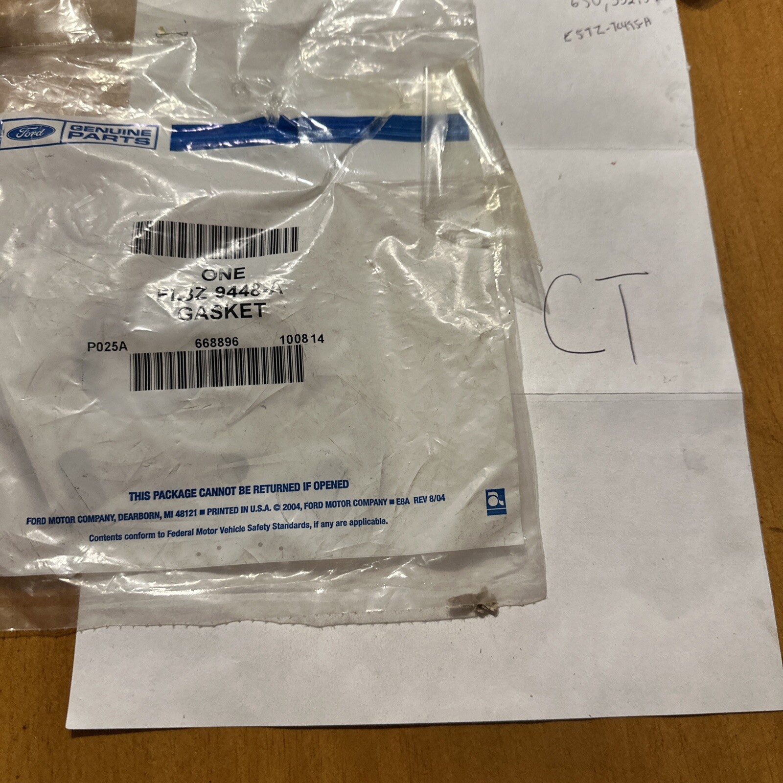 Genuine Ford Turbocharger Gasket FL3Z-9448-B