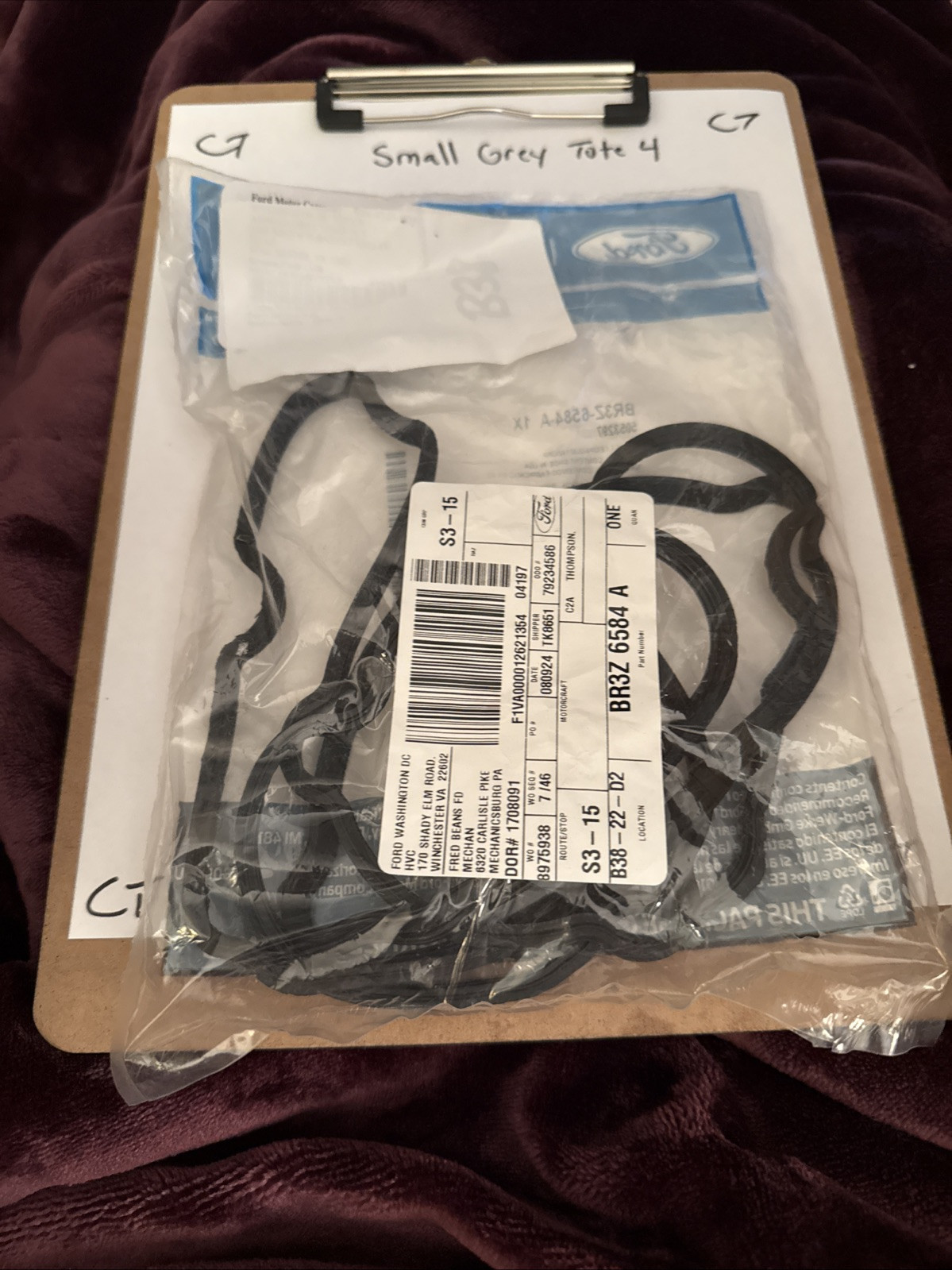 Genuine Ford Valve Cover Gasket BR3Z-6584-A - Image 3