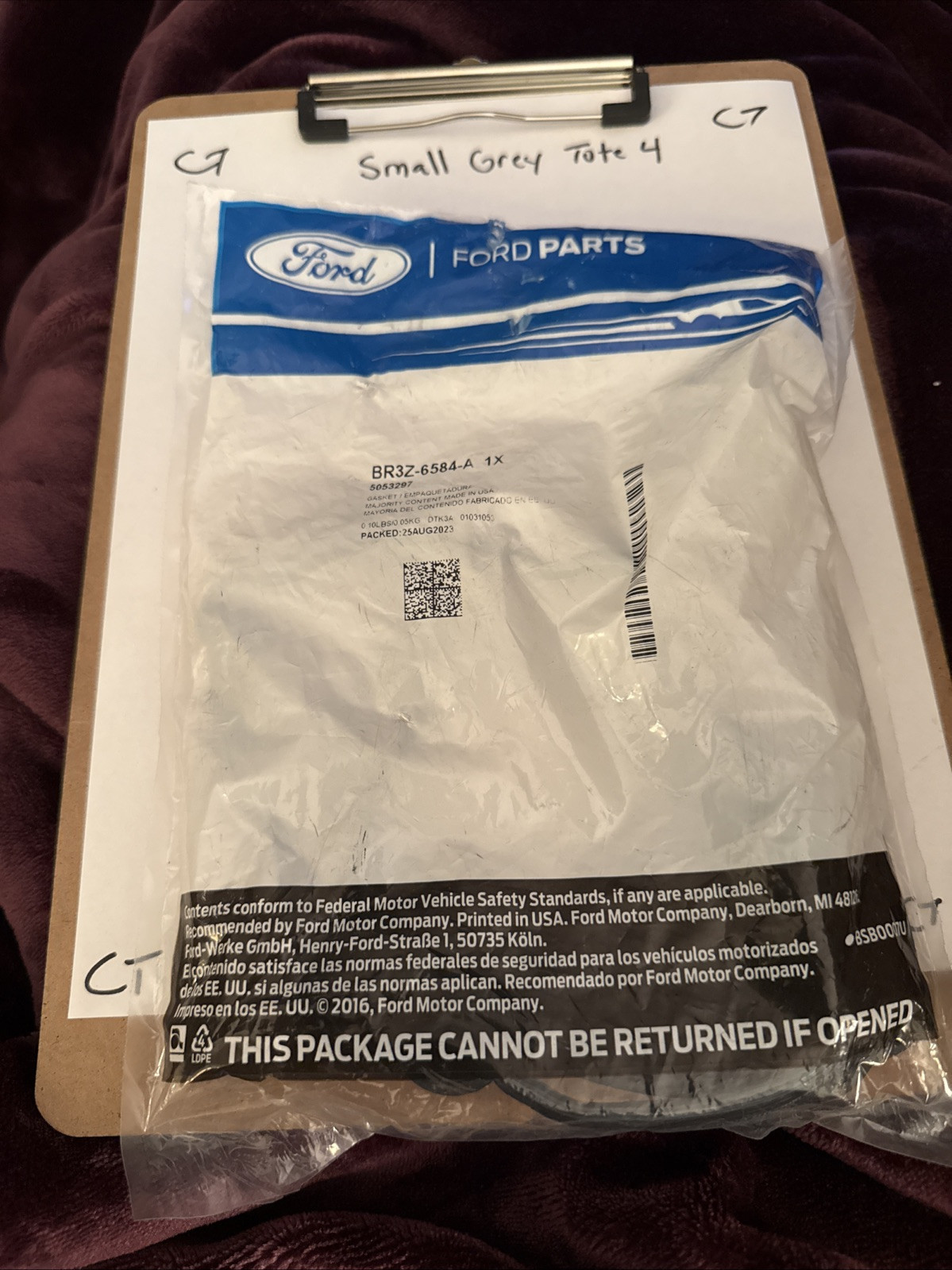 Genuine Ford Valve Cover Gasket BR3Z-6584-A