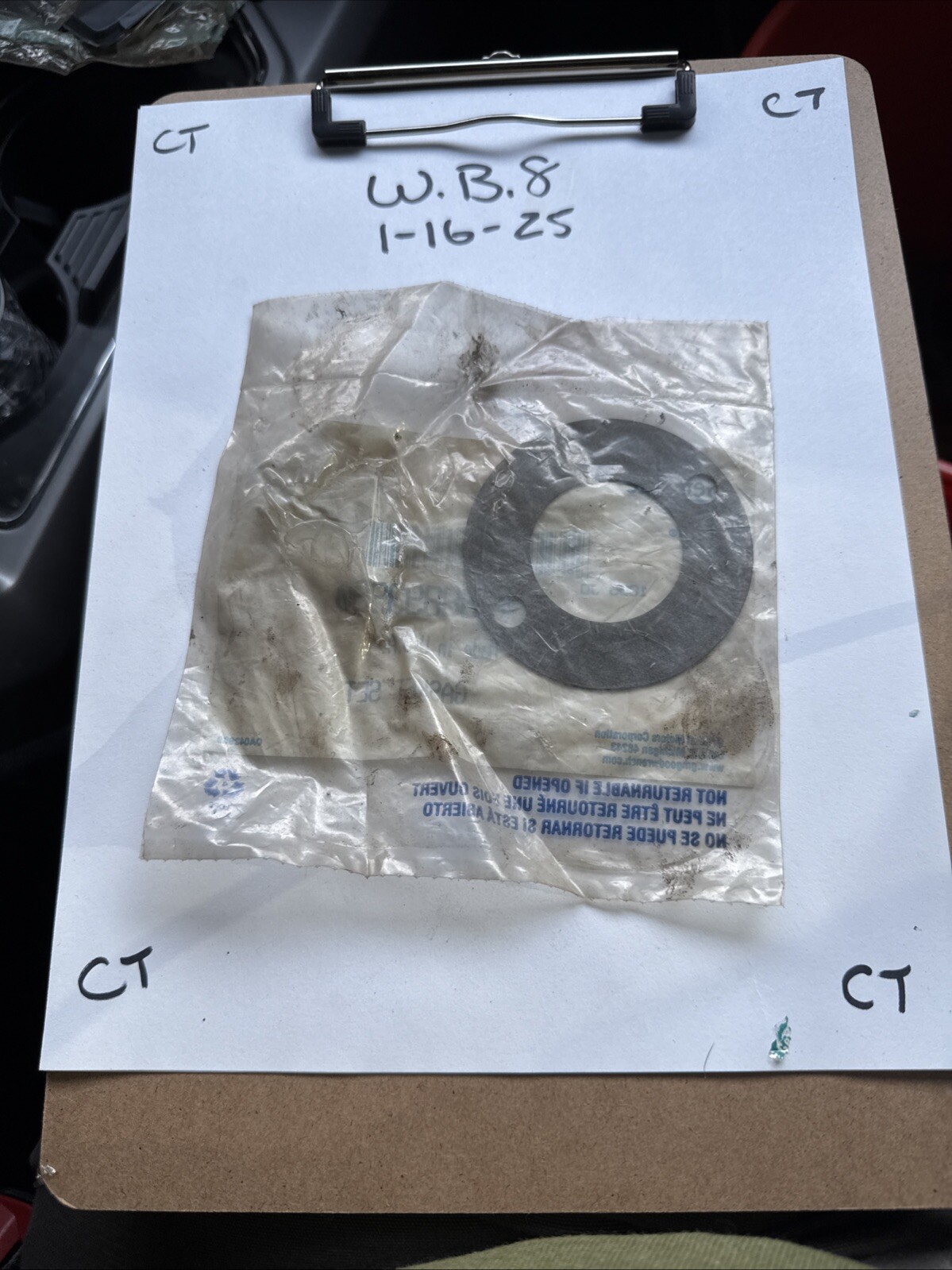 Genuine GM 1985-2002 No Oring Buick Engine Oil Filter Adapter Gasket 88893990 - Image 3