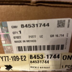 Genuine GM 2014-2019 Cadillac Chevrolet GMC Center Seat Belt Buckle Kit 84531744