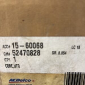Genuine GM ACDelco OEM HEATER CORE 15-60068 / 52470828 1994-1997 NOS