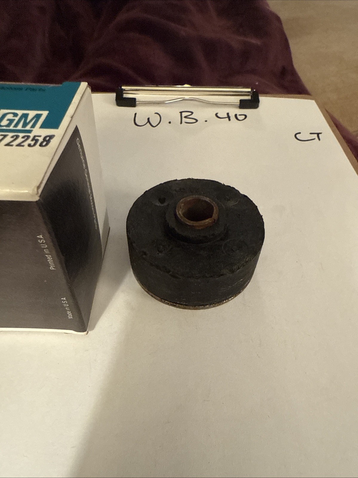 Genuine Gm Corvette 1960-1964 Chevrolet Body Mounting Suspension Pad 3772258 - Image 3