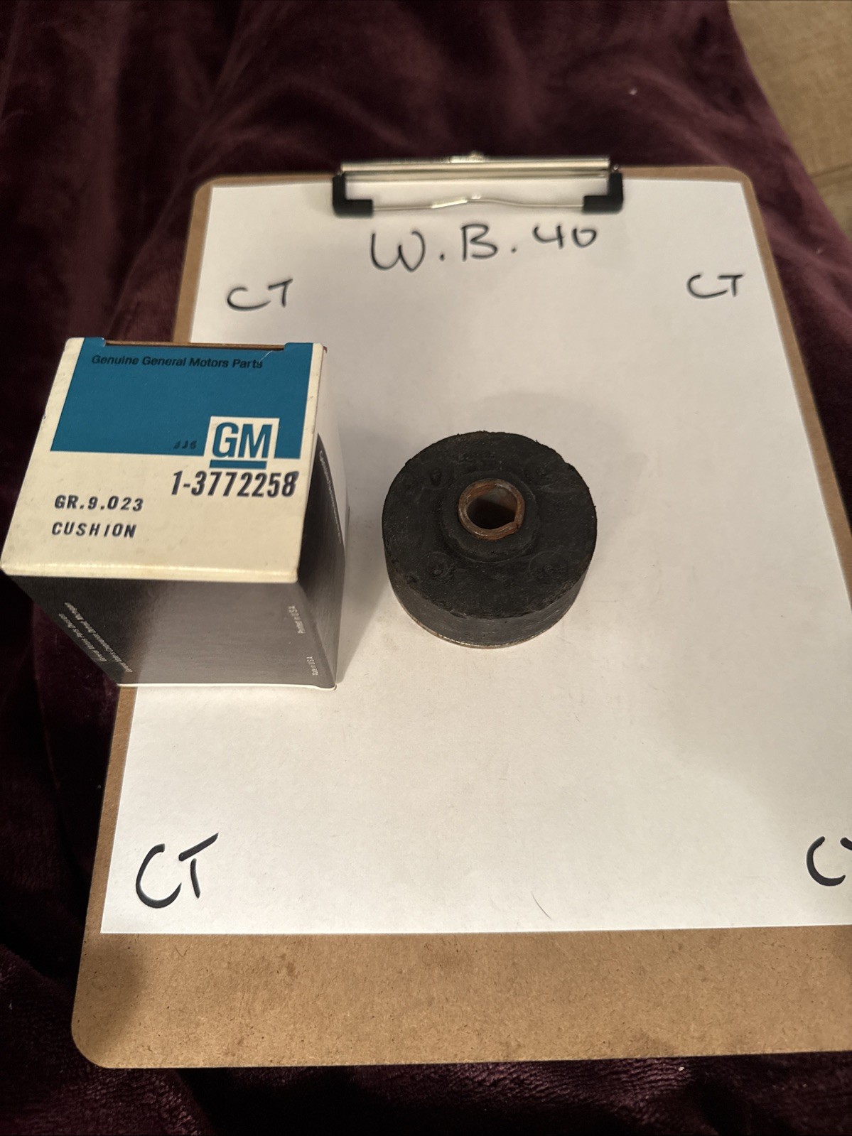 Genuine Gm Corvette 1960-1964 Chevrolet Body Mounting Suspension Pad 3772258