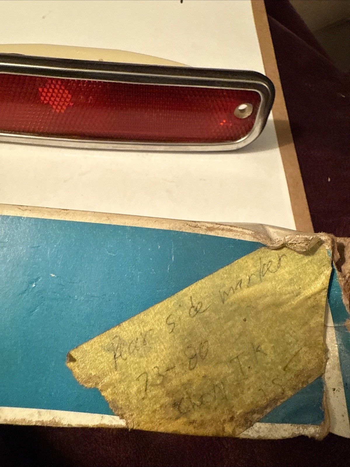 Genuine Gm Rear Side Marker 73-80 Truck Nos OEM - Image 3