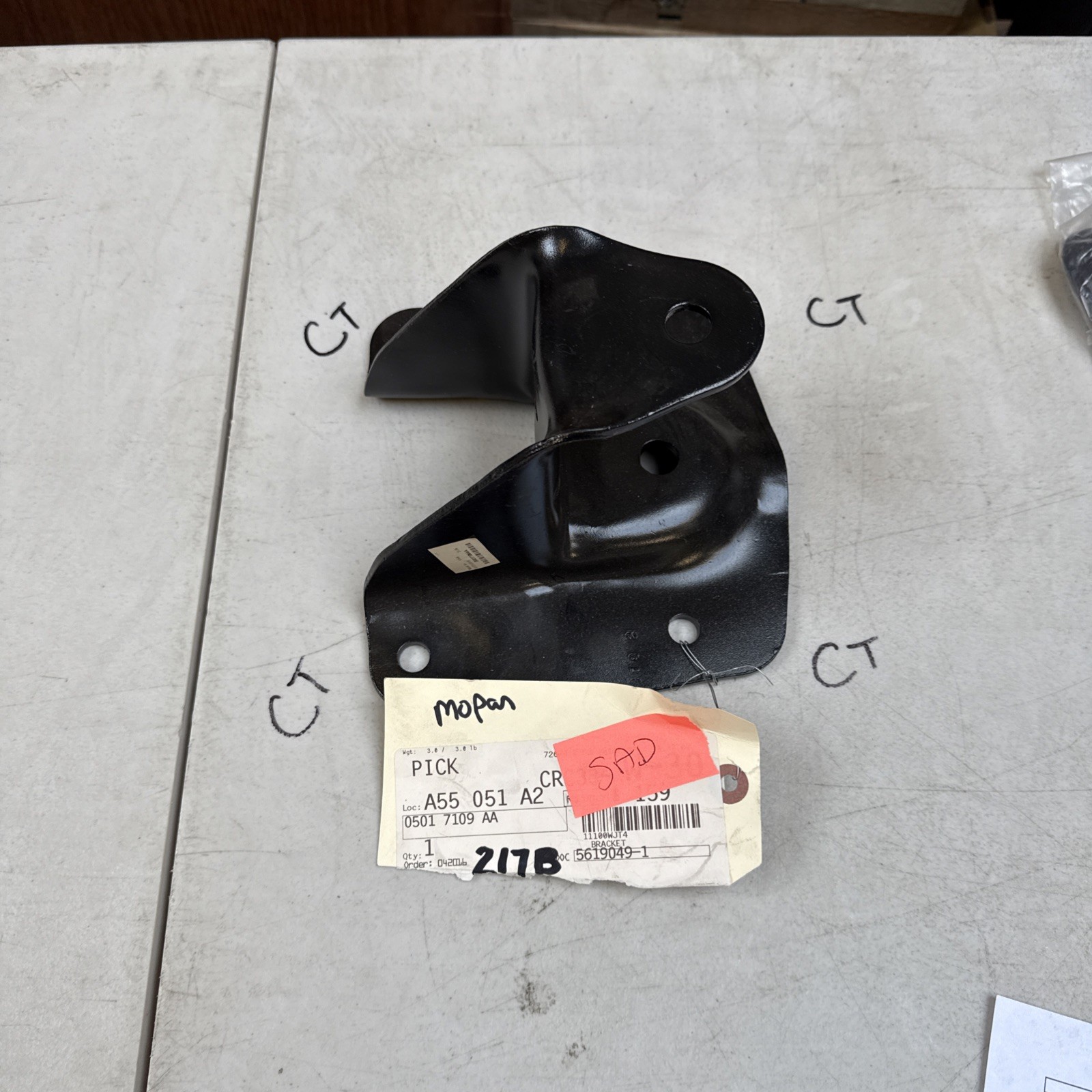 Genuine Mopar Spring Pivot Bracket 5017109AA Nos OEM