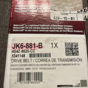 Genuine Motorcraft Serpentine Drive Belt JK6-881-B Ford Focus 2.0L I4 2005-2007