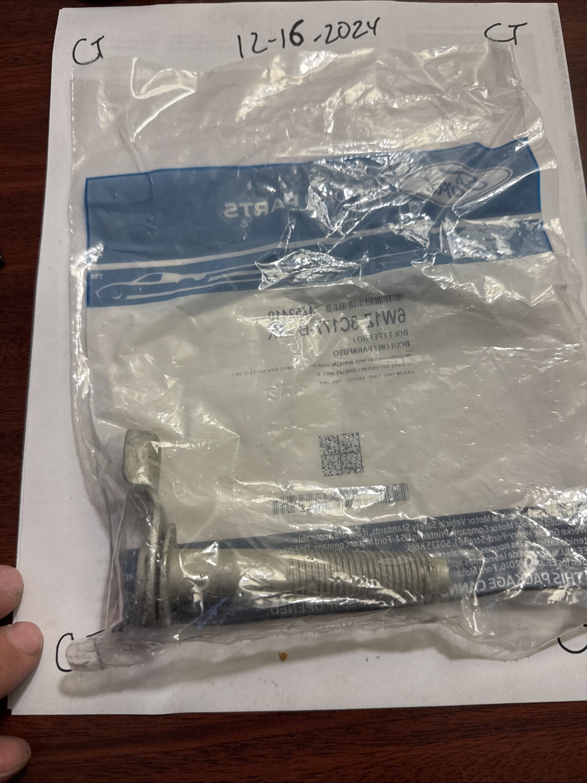 Genuine Strut Bolt 6W1Z-3C177-B - Image 3