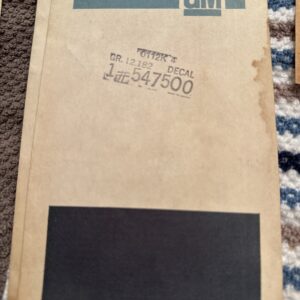 Gm Trans Am Decal 547500 Nos OEM Genuine Gm 1976-1978 Rear Spoiler Decal Gold