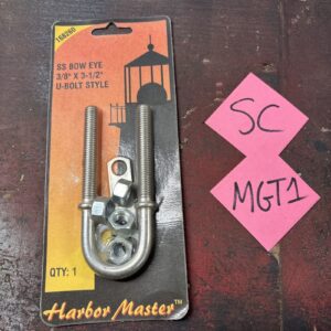 Harbor Master 1682260 SS Bow Eye 3/8" X 3 1/2" U-Bolt Style
