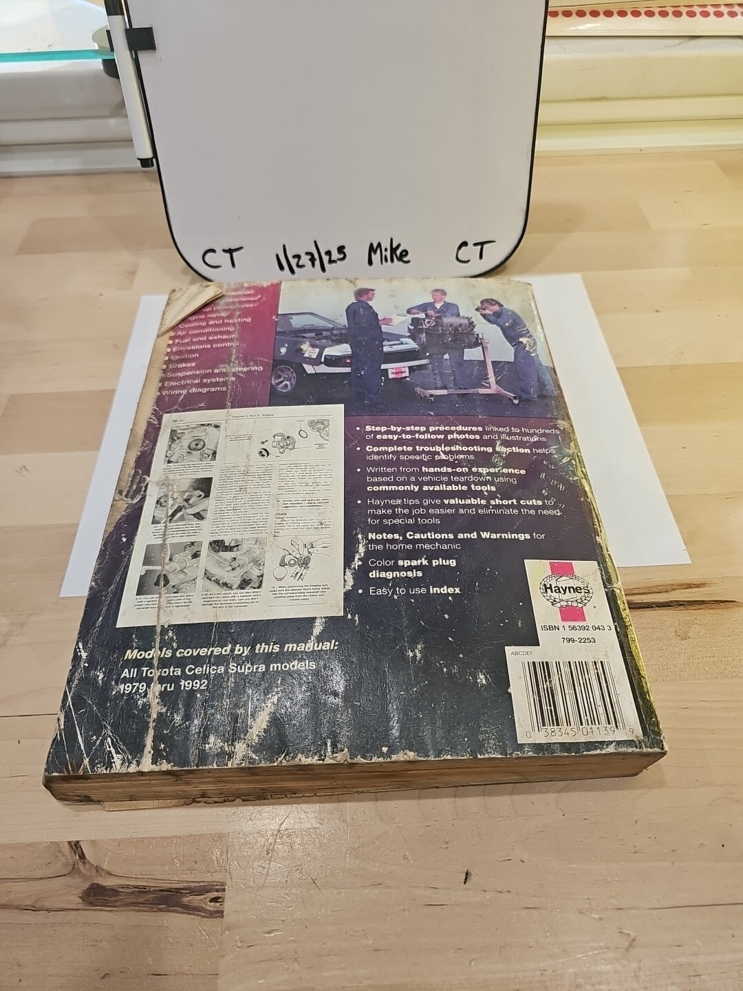 Haynes 92025 Toyota Celica Supra 1979-1992 All Models Repair Manual - Image 3