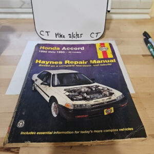 Haynes Honda Accord 1990 - 1993 Haynes Auto Repair Manual 42012