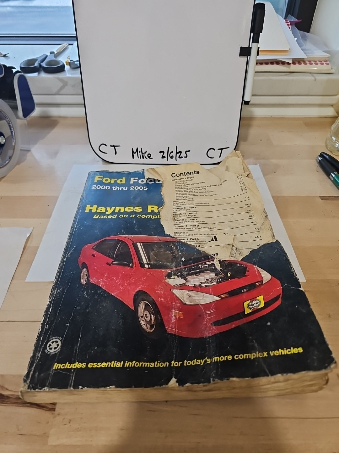 Haynes Repair Manual 36034 Ford Focus 2000 Thru 2005