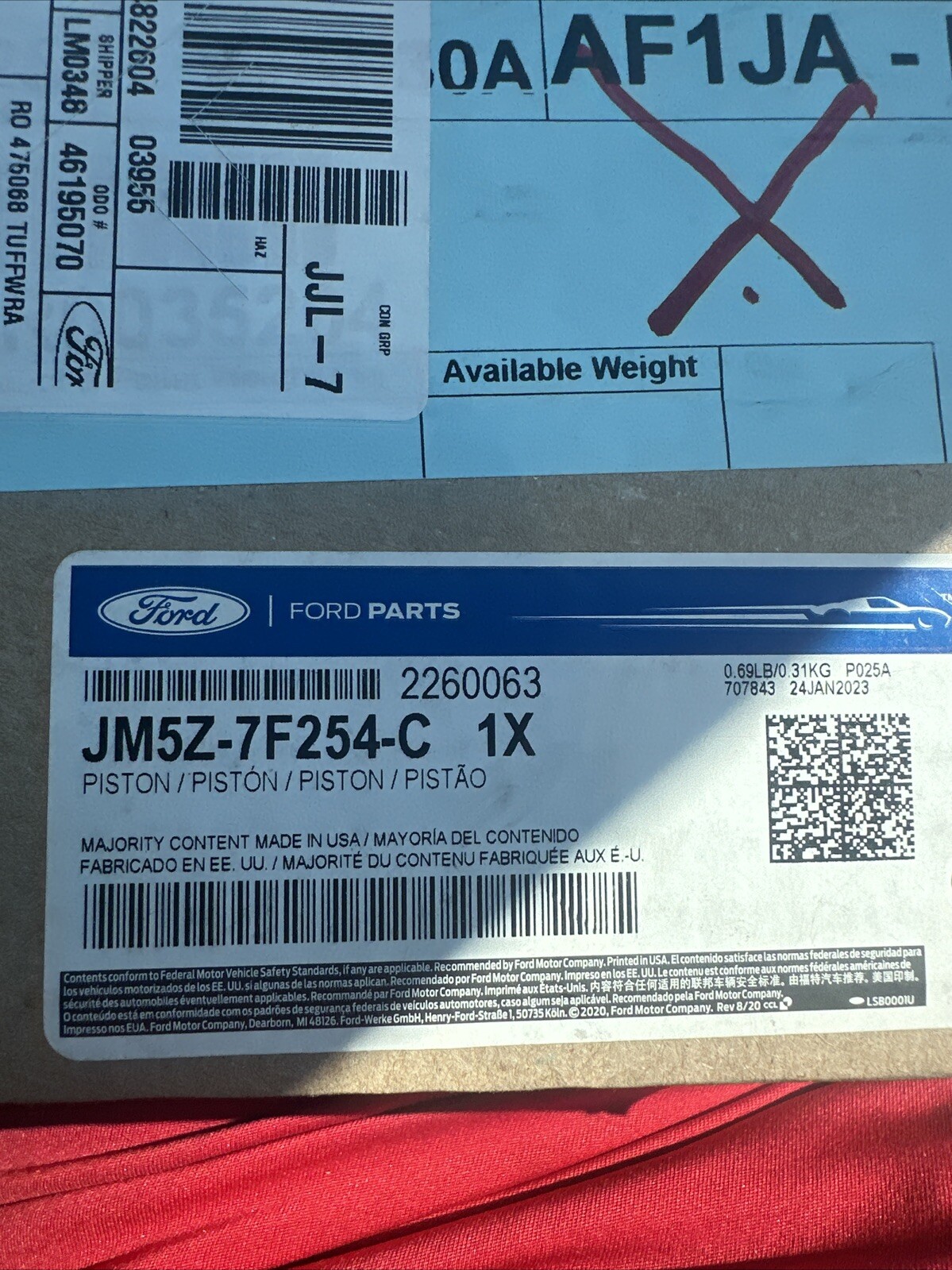 JM5Z7F254C - PISTON - Ford