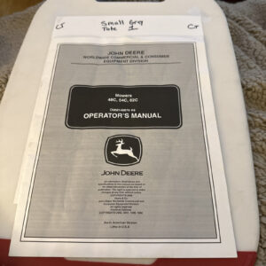 JOHN DEERE OPERATOR SERVICE MANUAL MOWER DECKS X400,X500 OMM146676