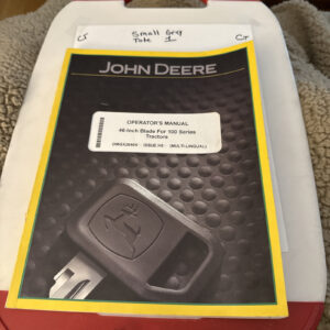 John Deere 46" Blade for 100 Series Tractor Owner Operator Manual OMGX26404 8/15