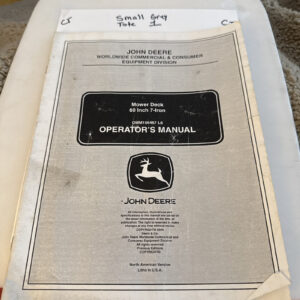 John Deere Omm156467 L6 60” Mower Deck 7-iron Operators Manual