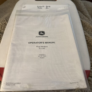 John Deere Operators Manual 1019509-a Plug Aerators 40” 48”