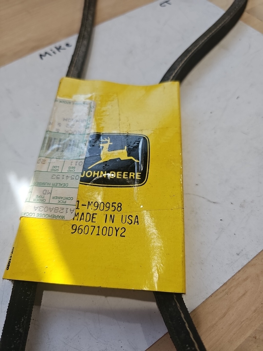 John Deere Original Equipment V-Belt - M90958,1