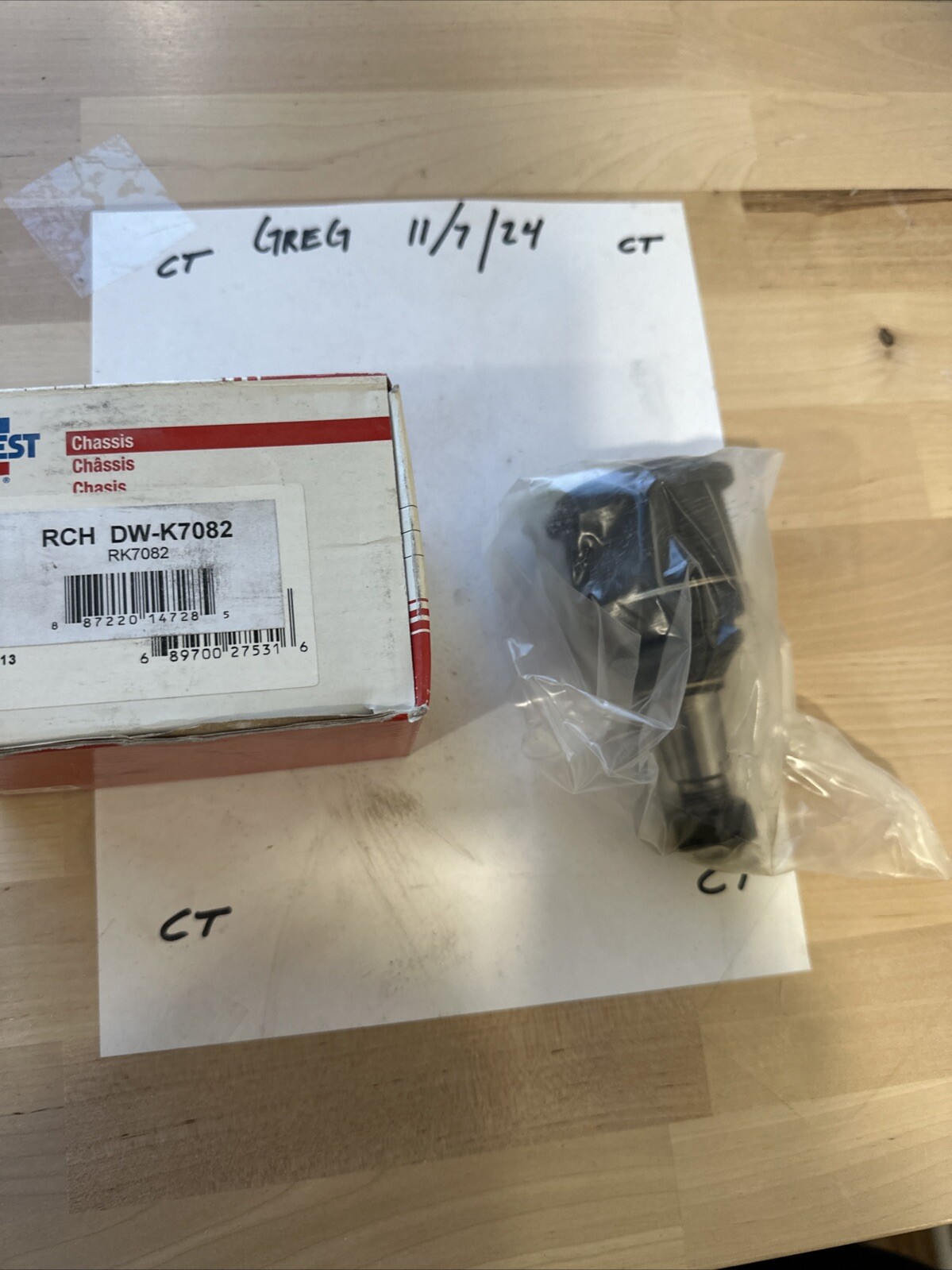 K7082 MoogCar Quest Suspension Ball Joint Assembly Made In USA K7082