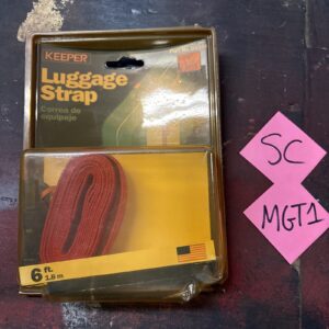 KEEPER TRAVEL ACCESSORY SUITCASE LUGGAGE ADJUSTABLE DURABLE STRAP 05306, RED