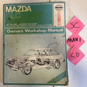 MAZDA GLC Owners Workshop Manual 1977-1983 Rear Wheel Models