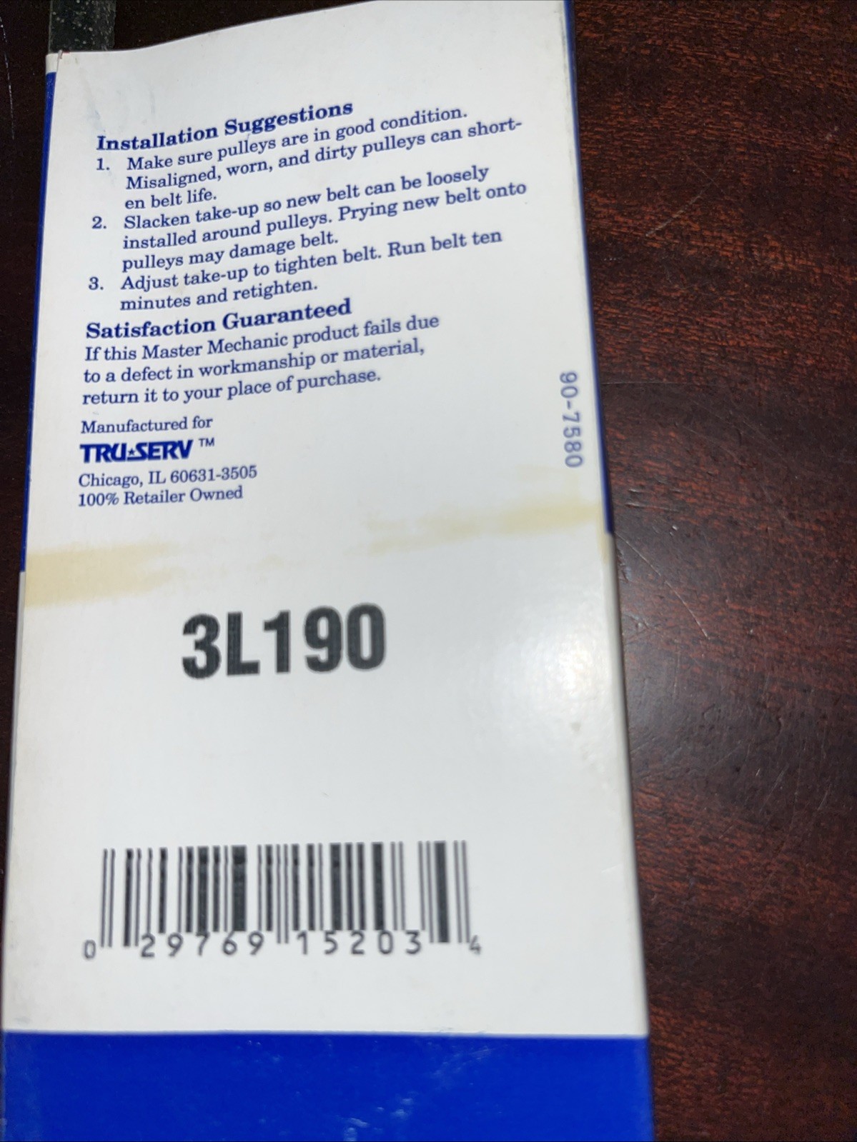 Master Mechanic V Belt 3L190 - Image 4