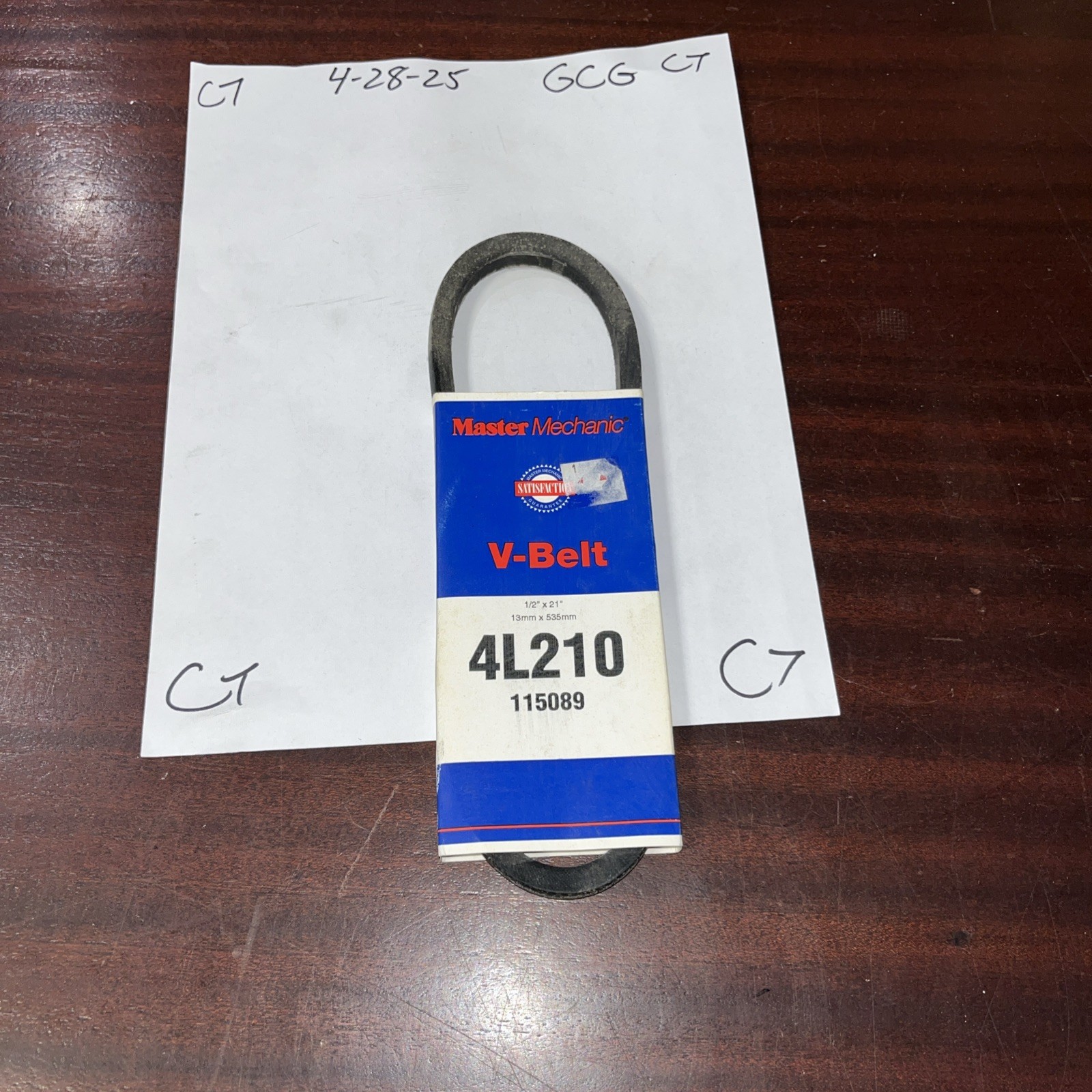 Master Mechanic V Belt 4L210