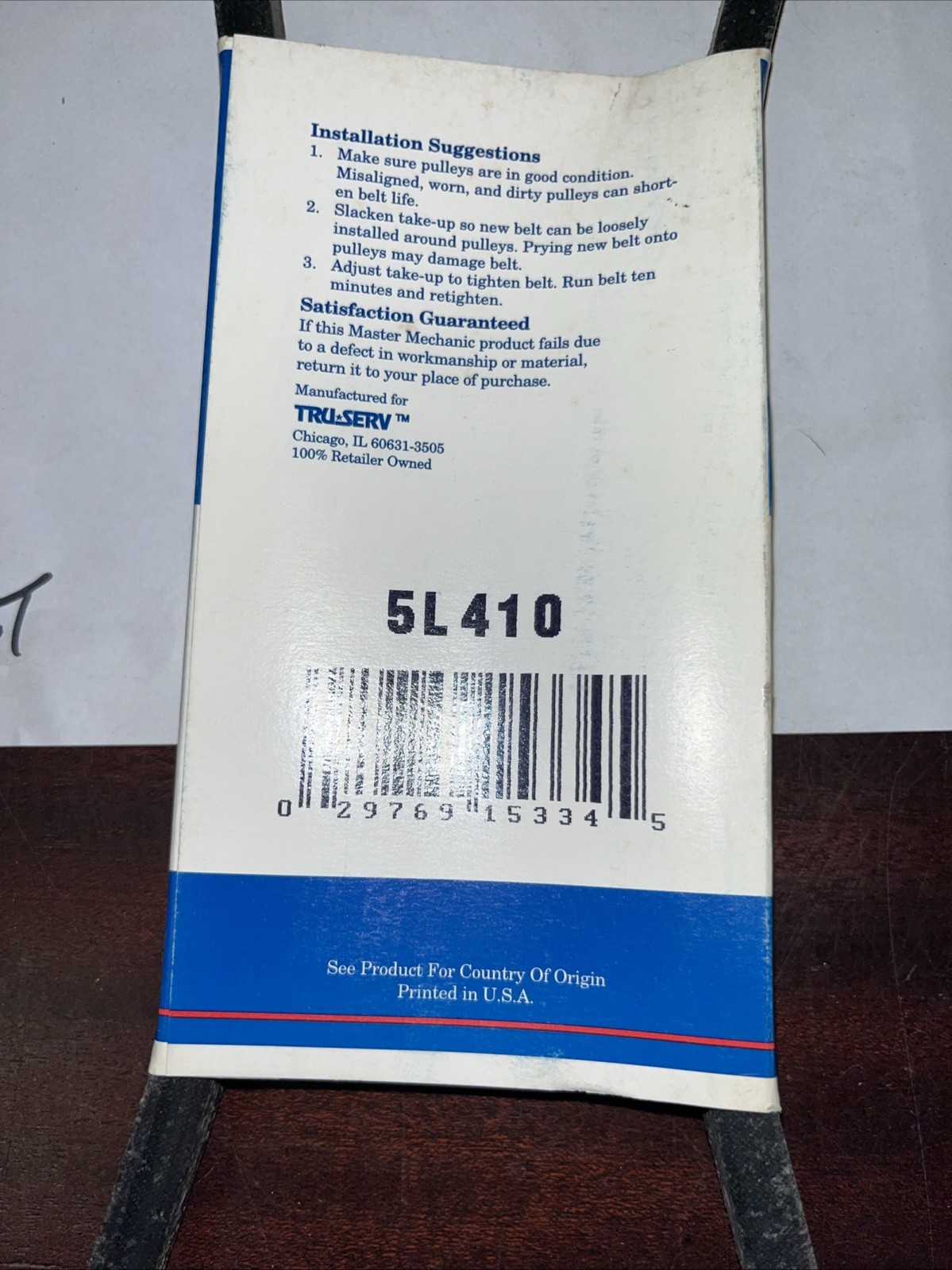 Master Mechanic V Belt 5L410 - Image 4