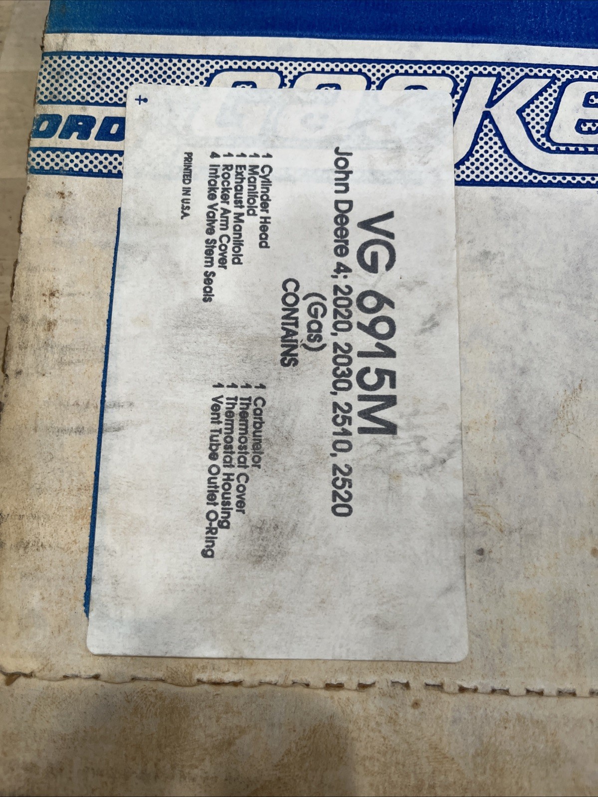Mccord Gaskets VG 6915M John Deere - Image 3