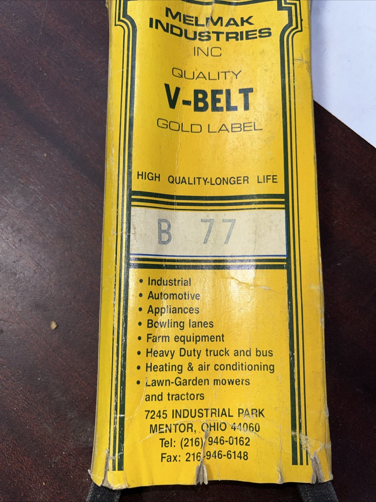 Melmak Industries V Belt B 77 - Image 3