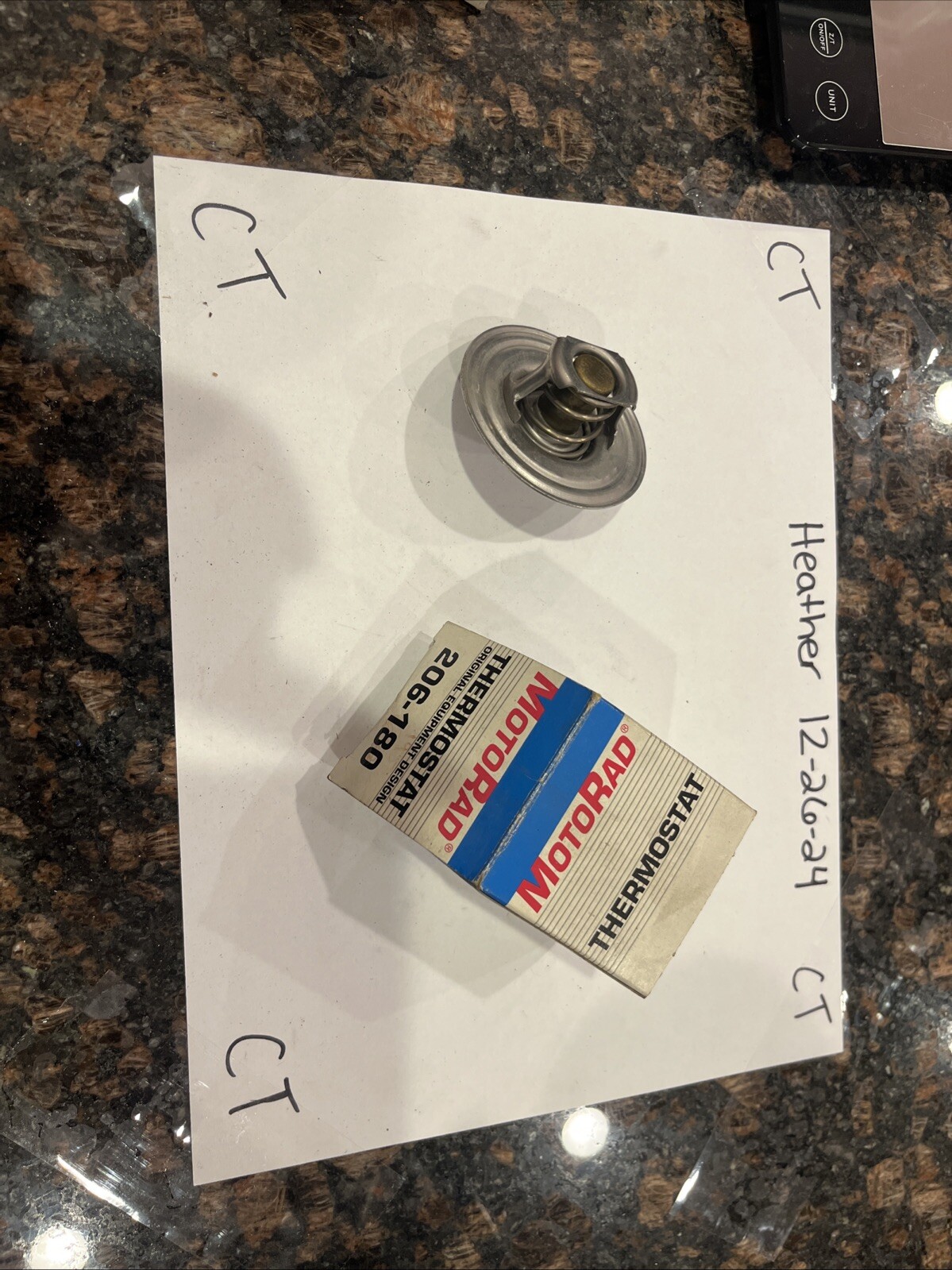 MotoRad 206-180 Engine Coolant Thermostat