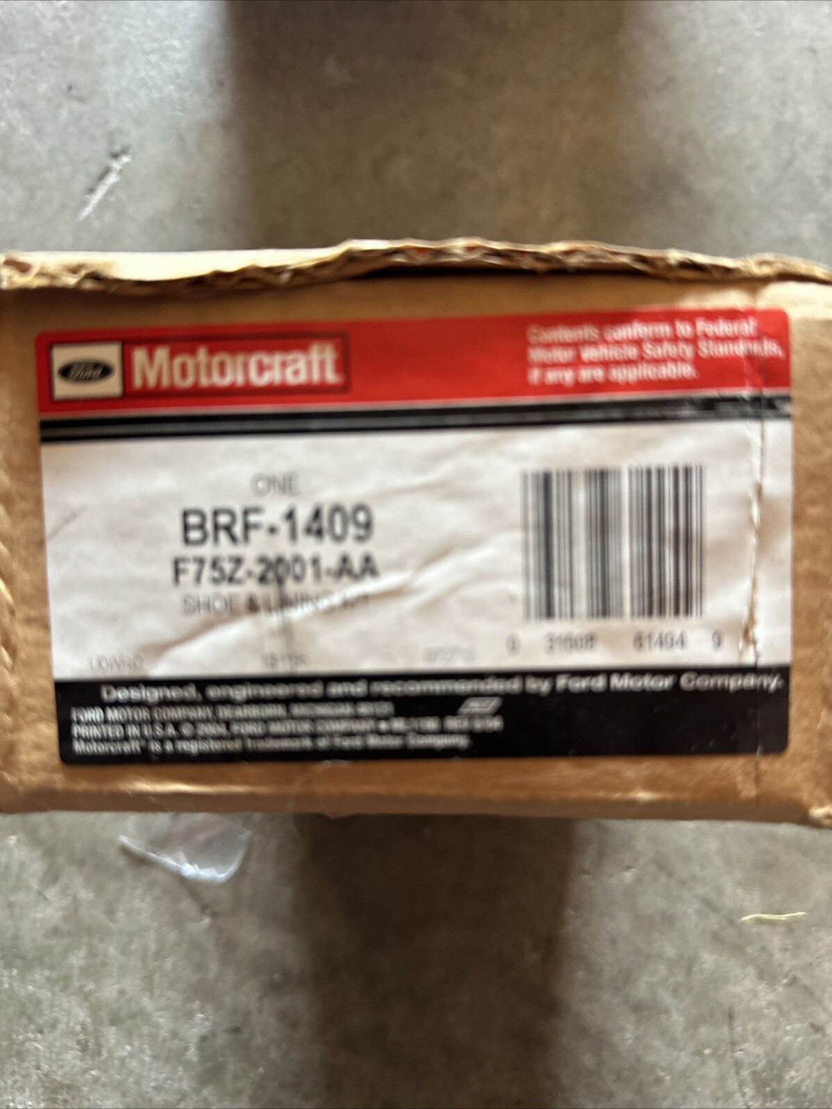 Motorcraft BRF-1409 Standard Premium Brake Pads BRF1409