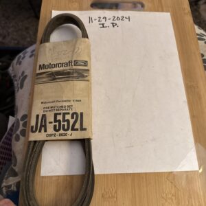 Motorcraft Belt Ja-552l Nos OEM Genuine Ford