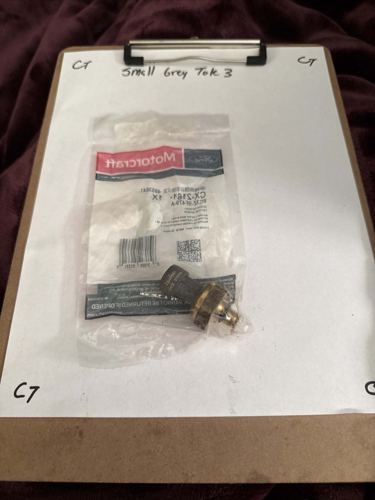 Motorcraft CX-2161 Manifold Absolute Pressure MAP Sensor 08-10 6.4L Powerstroke - Image 3