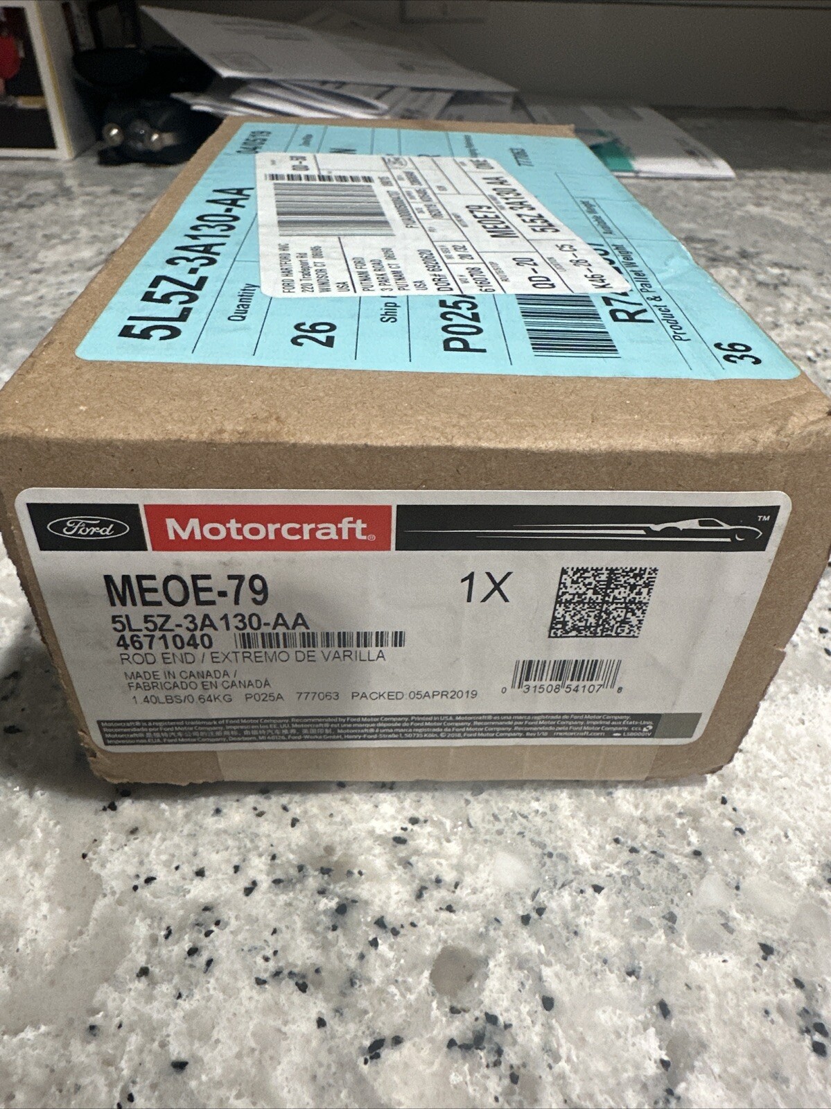 Motorcraft MEOE-79 Tie Rod End
