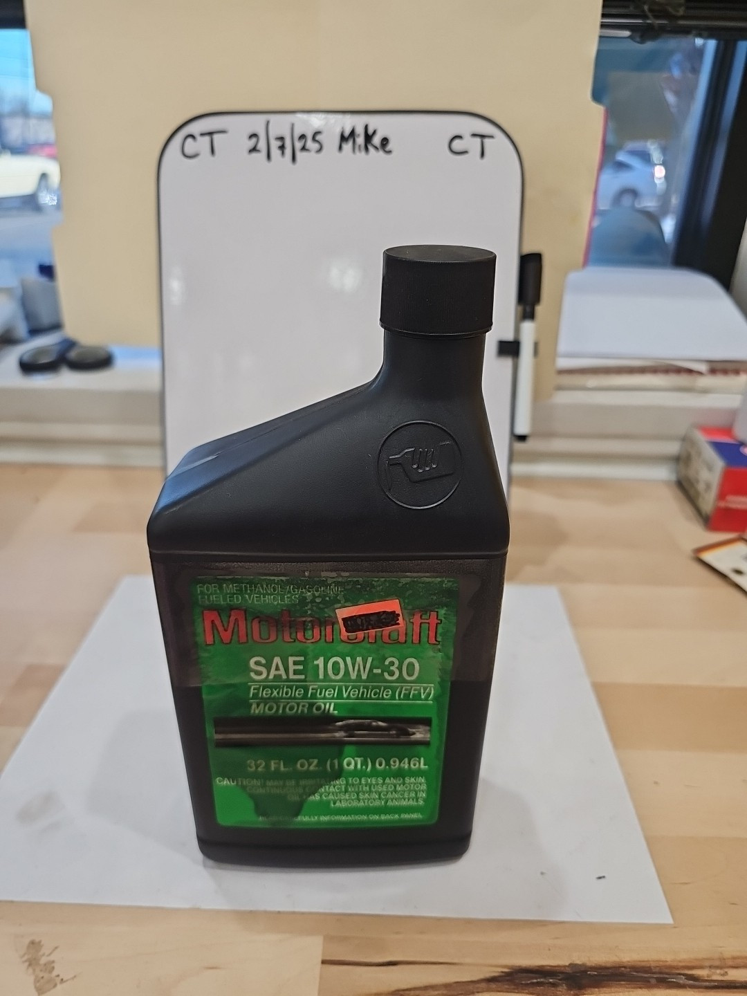 Motorcraft SAE 10W-30 Synthetic Blend Motor Oil, 1 Quart