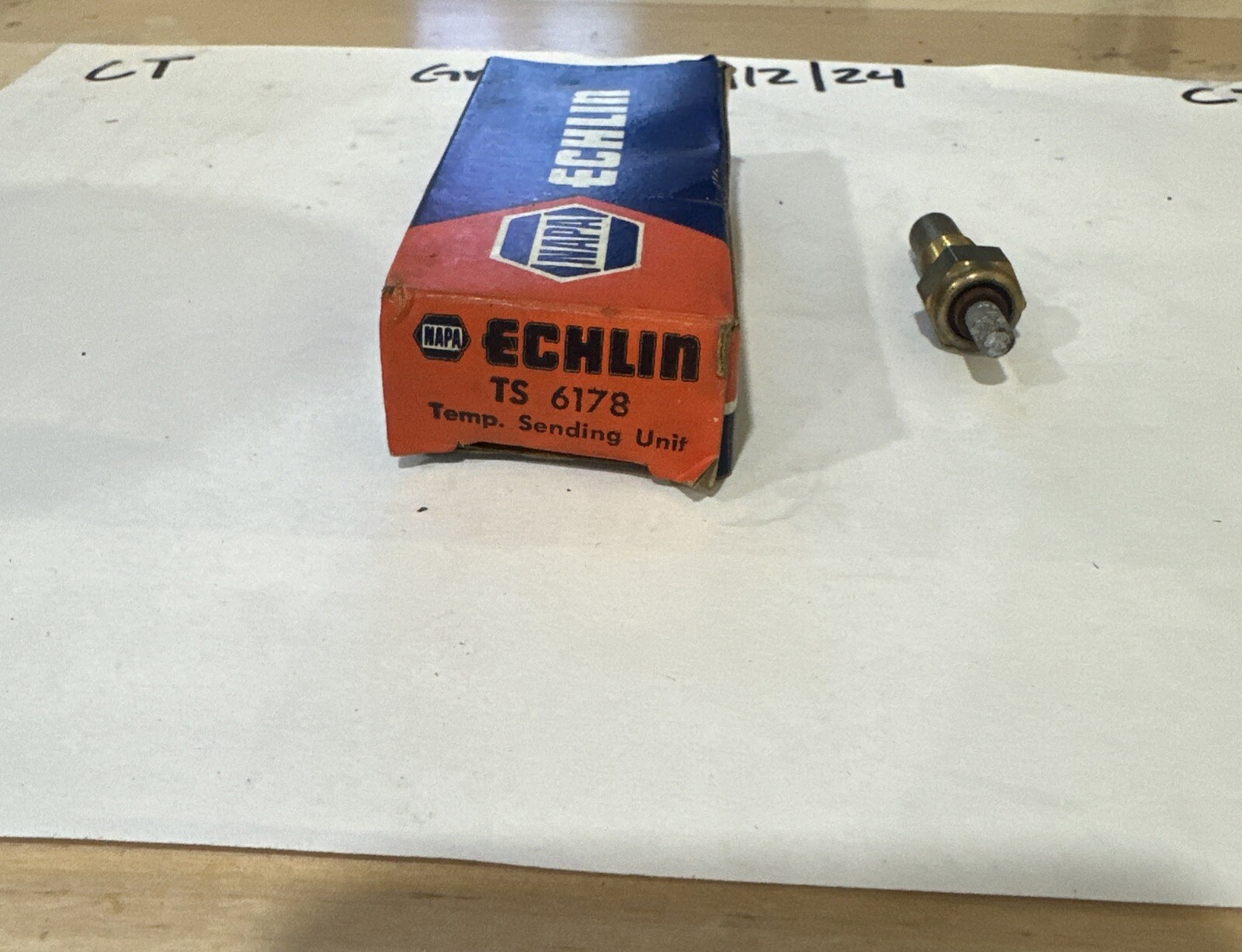 NEW NAPA ECHLIN TEMPERATURE WATER COOLANT SENSOR TS6178 - Image 3