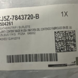 NEW OEM Ford Liftgate Upper Weatherstrip CJ5Z-7843720-B Ford Escape 2014-2019