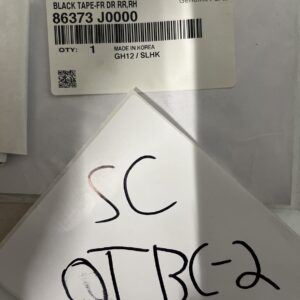 NEW OEM Front Right Door Pillar Black-Out Tape 86373J0000 for Accent 2018-2022