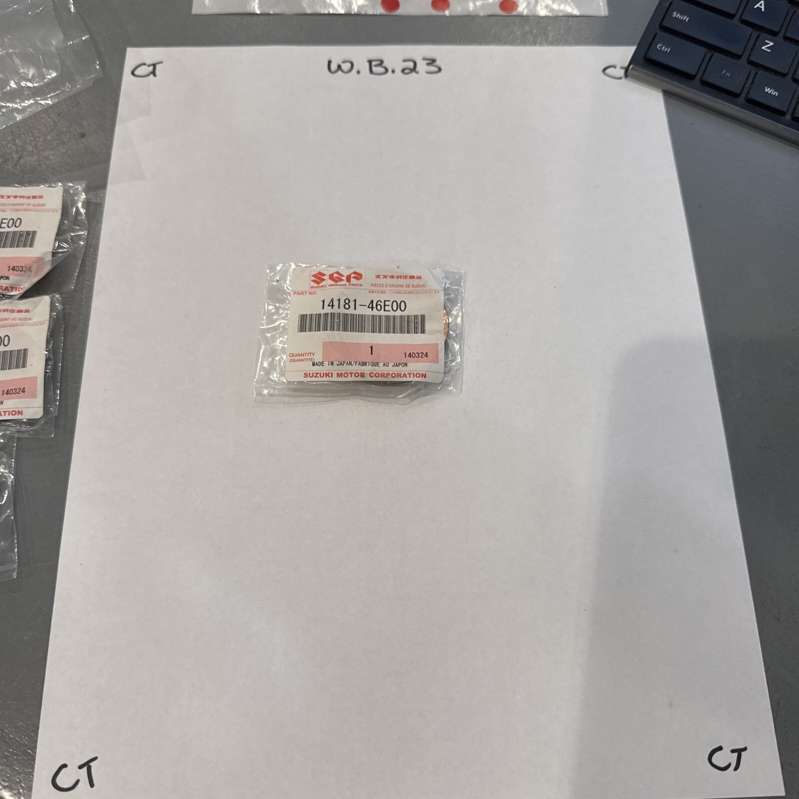 NEW OEM Suzuki 14181-46E00 Superseded by 14181-46E10 - GASKET,EXHAUST