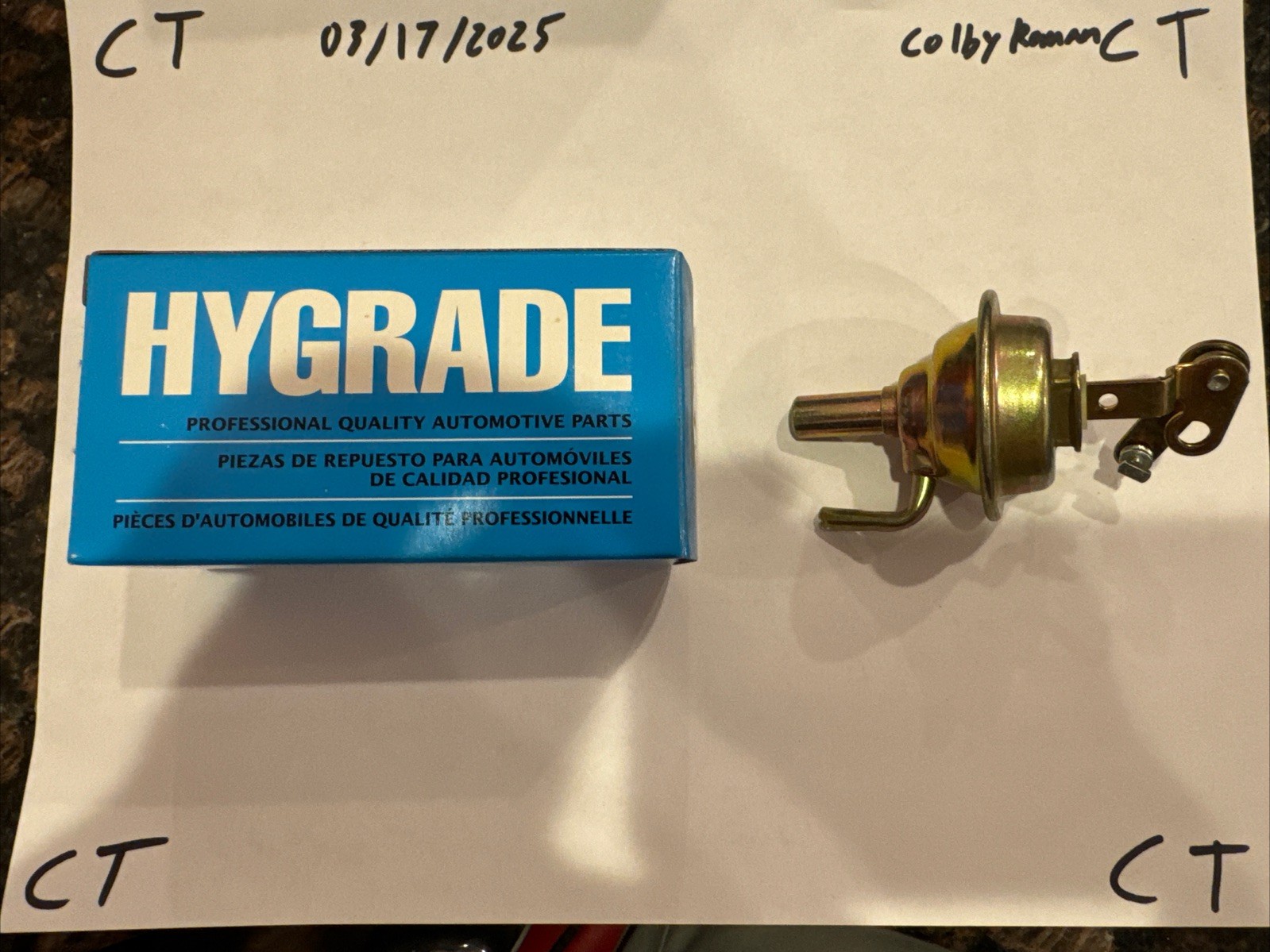 NEW SMP Standard Motor Products Hygrade CPA292 Choke Pull Off