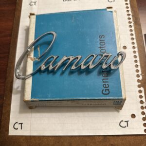 NOS 1969 69 Camaro Fender Emblem 3916660 Oem Genuine GM New In Box